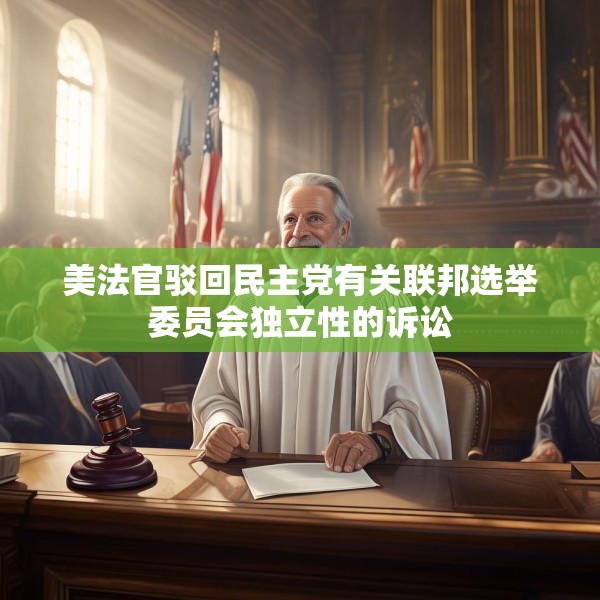 美法官驳回民主党有关联邦选举委员会独立性的诉讼