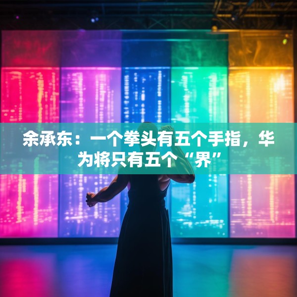 余承东：一个拳头有五个手指，华为将只有五个“界”