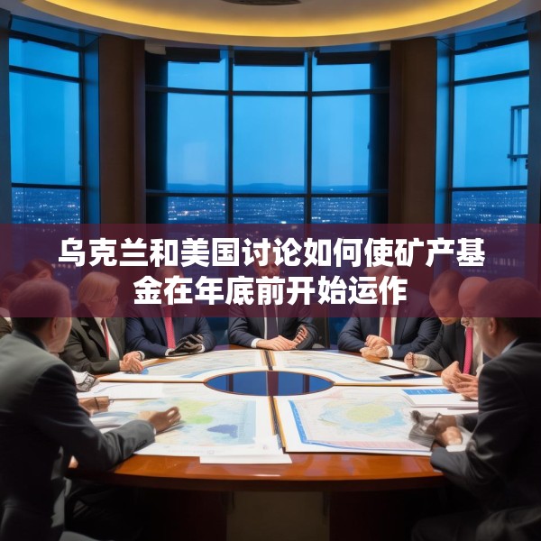 乌克兰和美国讨论如何使矿产基金在年底前开始运作