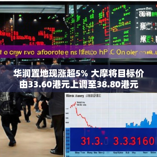 华润置地现涨超5% 大摩将目标价由33.60港元上调至38.80港元