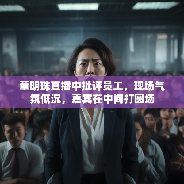 董明珠直播中批评员工，现场气氛低沉，嘉宾在中间打圆场