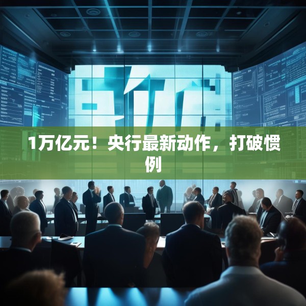 1万亿元！央行最新动作，打破惯例