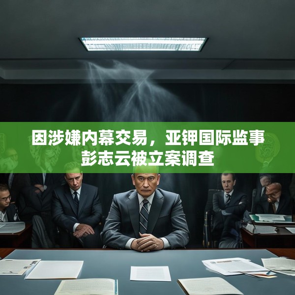 因涉嫌内幕交易，亚钾国际监事彭志云被立案调查
