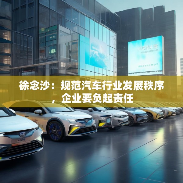 徐念沙：规范汽车行业发展秩序，企业要负起责任