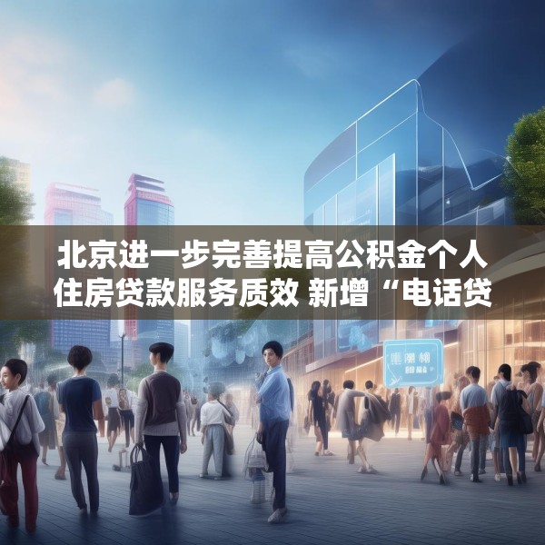 北京进一步完善提高公积金个人住房贷款服务质效 新增“电话贷款，服务直达”模式