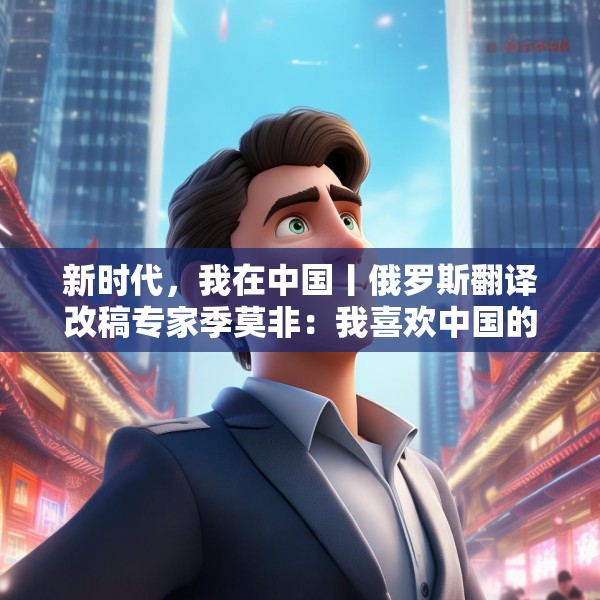 新时代，我在中国丨俄罗斯翻译改稿专家季莫非：我喜欢中国的发展活力