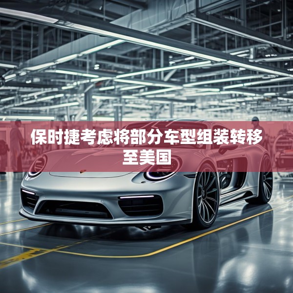 保时捷考虑将部分车型组装转移至美国