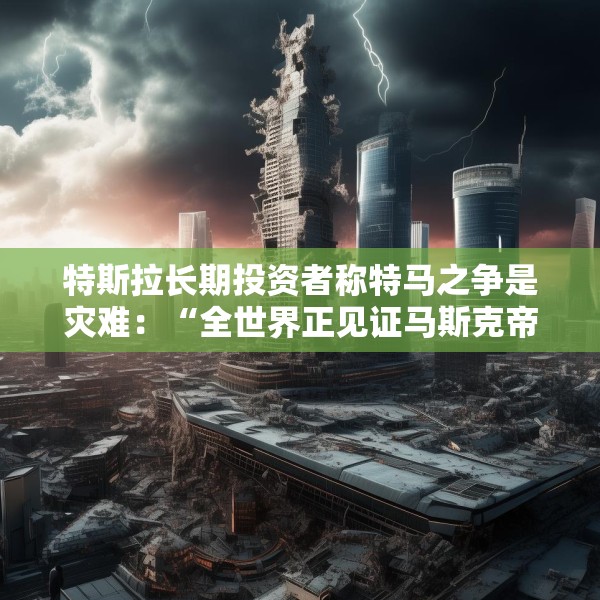 特斯拉长期投资者称特马之争是灾难：“全世界正见证马斯克帝国的瓦解”