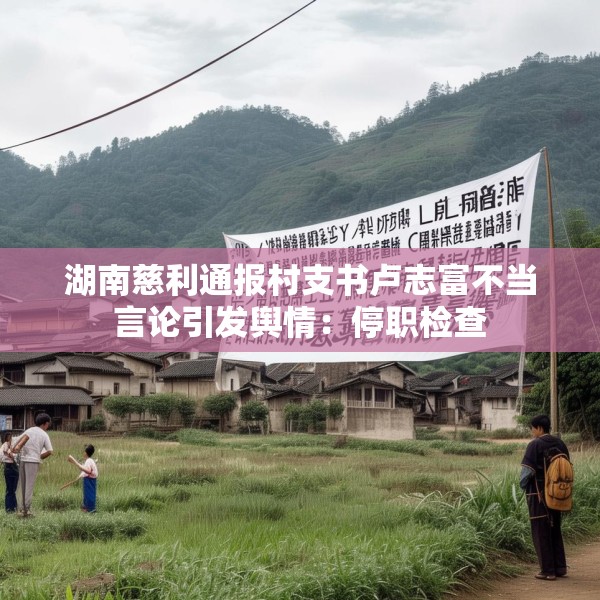 湖南慈利通报村支书卢志富不当言论引发舆情：停职检查