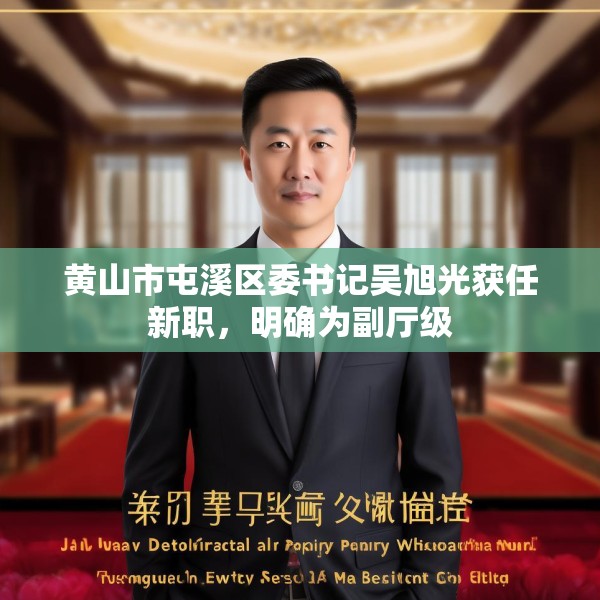 黄山市屯溪区委书记吴旭光获任新职，明确为副厅级