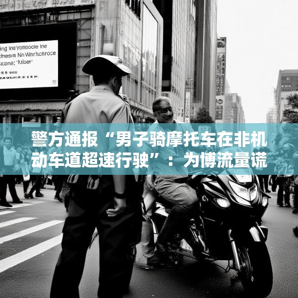 警方通报“男子骑摩托车在非机动车道超速行驶”：为博流量谎称赶考，将处罚
