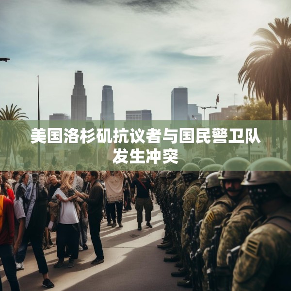 美国洛杉矶抗议者与国民警卫队发生冲突