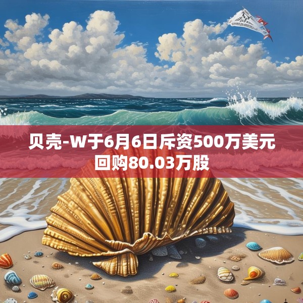 贝壳-W于6月6日斥资500万美元回购80.03万股