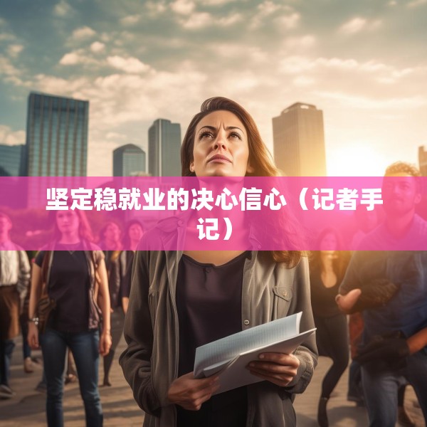 坚定稳就业的决心信心（记者手记）