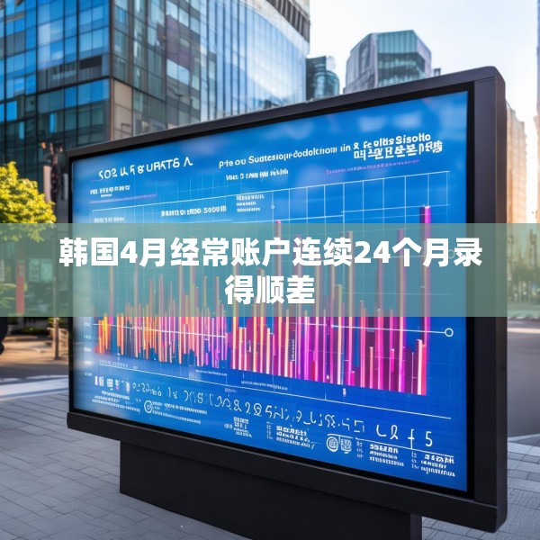 韩国4月经常账户连续24个月录得顺差