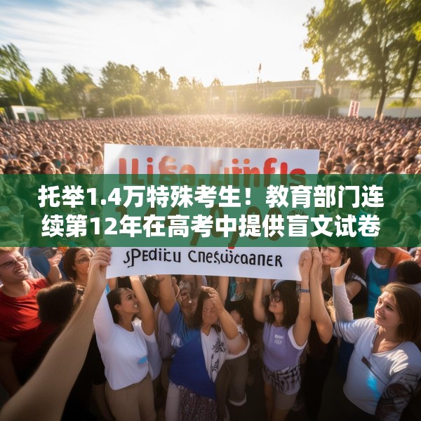 托举1.4万特殊考生！教育部门连续第12年在高考中提供盲文试卷