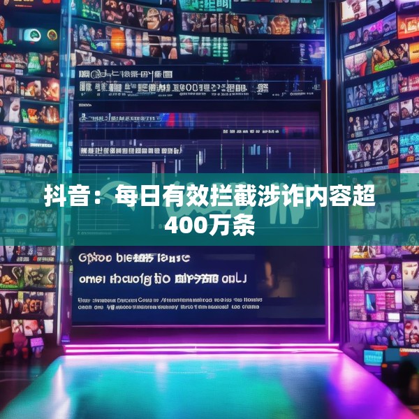 抖音：每日有效拦截涉诈内容超400万条