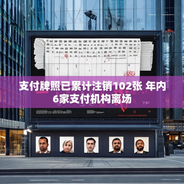 支付牌照已累计注销102张 年内6家支付机构离场