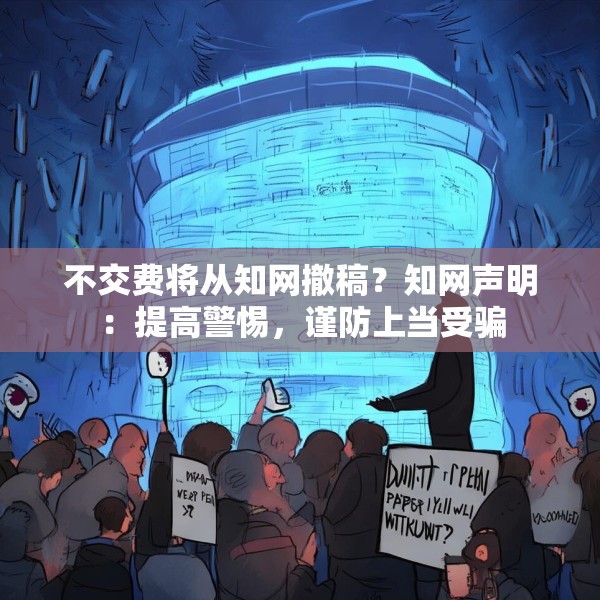 不交费将从知网撤稿？知网声明：提高警惕，谨防上当受骗