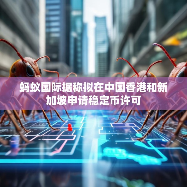 蚂蚁国际据称拟在中国香港和新加坡申请稳定币许可