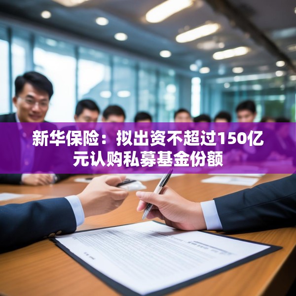 新华保险：拟出资不超过150亿元认购私募基金份额