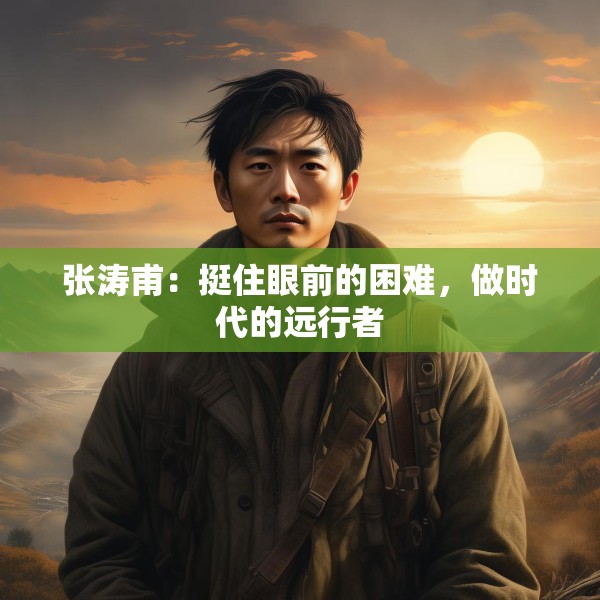 张涛甫：挺住眼前的困难，做时代的远行者