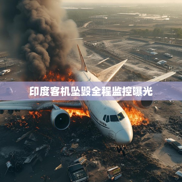 印度客机坠毁全程监控曝光