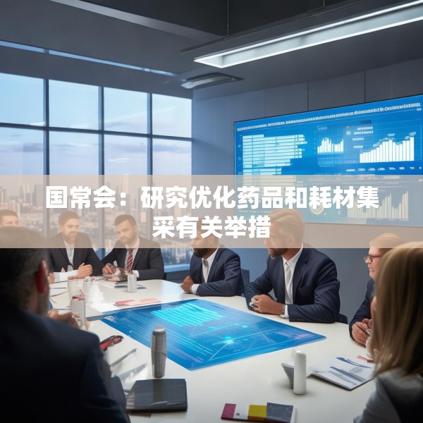 国常会：研究优化药品和耗材集采有关举措