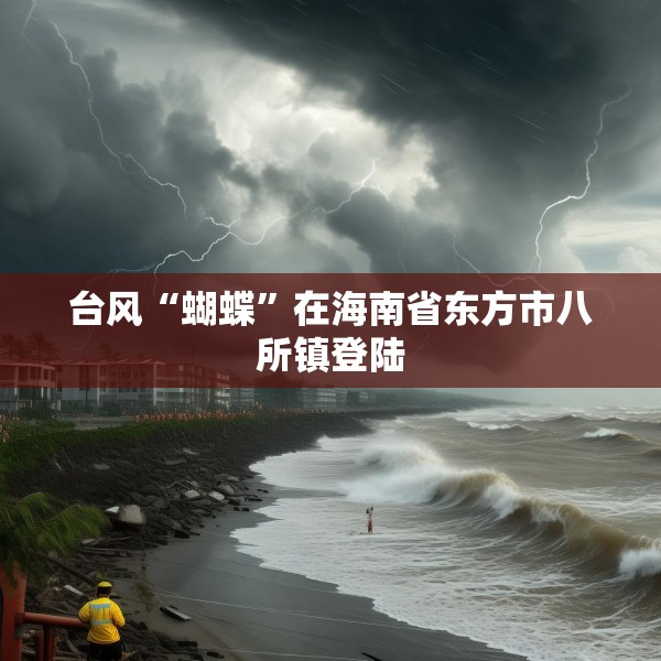 台风“蝴蝶”在海南省东方市八所镇登陆