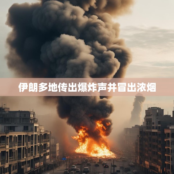 伊朗多地传出爆炸声并冒出浓烟