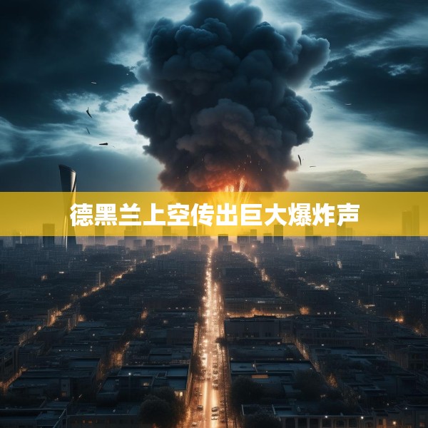 德黑兰上空传出巨大爆炸声