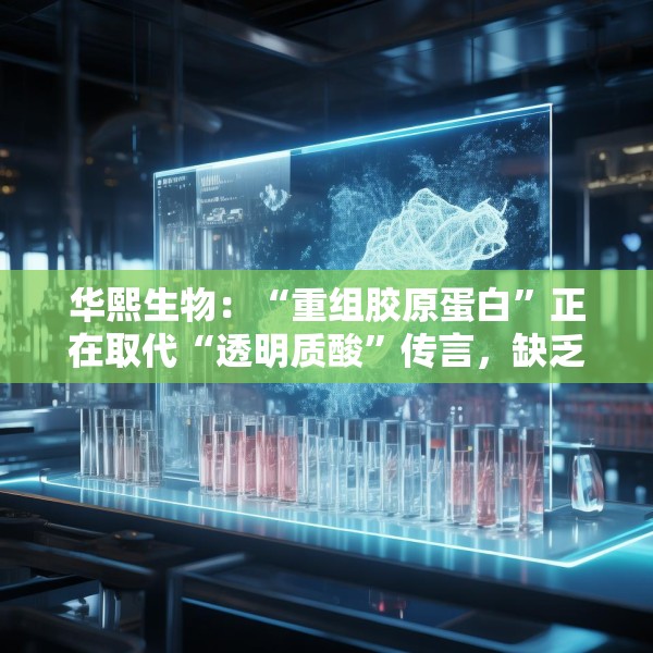 华熙生物：“重组胶原蛋白”正在取代“透明质酸”传言，缺乏真实数据支持