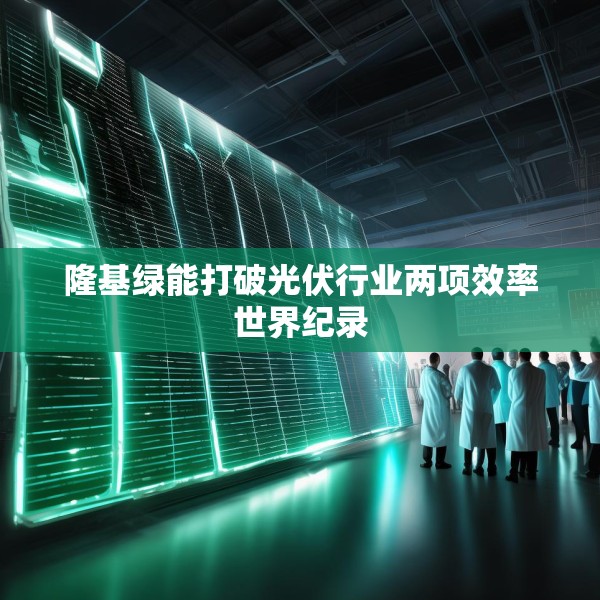 隆基绿能打破光伏行业两项效率世界纪录