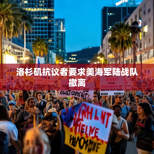 洛杉矶抗议者要求美海军陆战队撤离