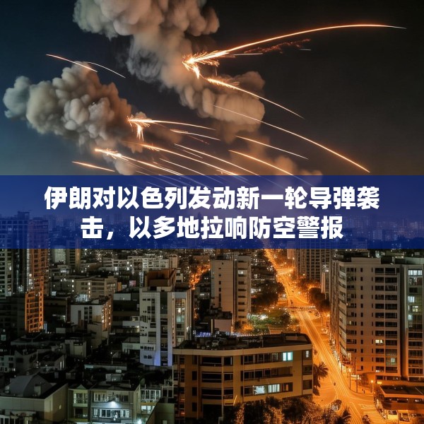 伊朗对以色列发动新一轮导弹袭击，以多地拉响防空警报