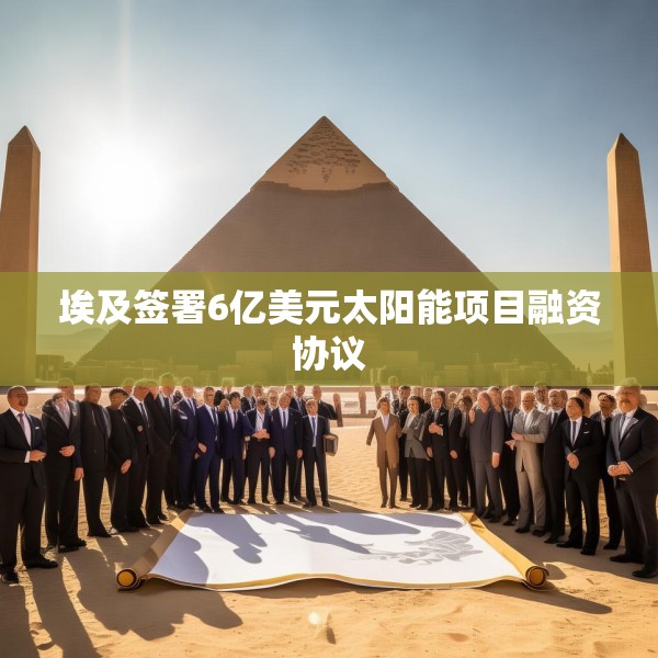 埃及签署6亿美元太阳能项目融资协议