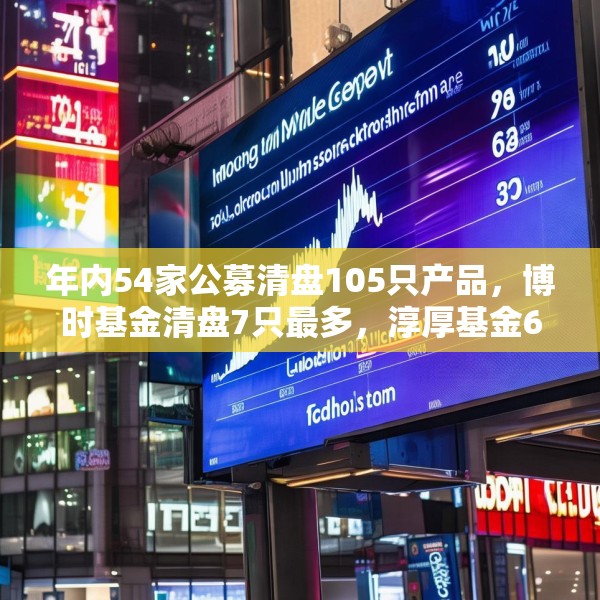 年内54家公募清盘105只产品，博时基金清盘7只最多，淳厚基金6只，华安基金南方基金5只