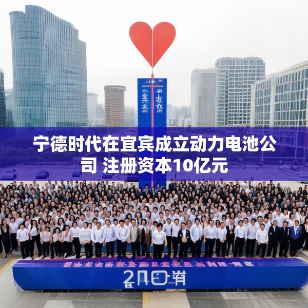宁德时代在宜宾成立动力电池公司 注册资本10亿元